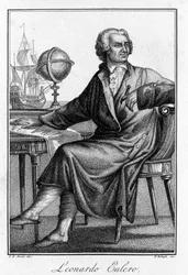 Portret Leonharda Eulera (1707 - 1783), szwajcarskiego matematyka.