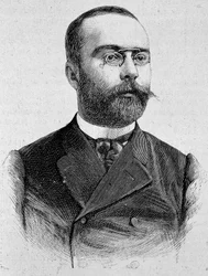 Portret Louisa Barthou (1862 - 1934). Rycina z końca XIX wieku w „Histoire de France” H. Martina.