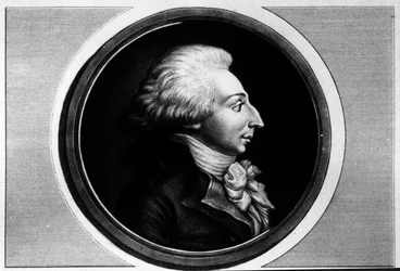 Portret Louisa Michela Lepeletiera, markiza Saint-Fargeau (Saint Fargeau), zastępcy Konwentu (1760-1793). Grawer w „”Kompletny zbiór obrazów historycznych rewolucji francuskiej, w trzech tomach.””” 1804.
