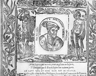 Portret Ludwika VIII Króla Lwa Francji z lat 1223-1226.
