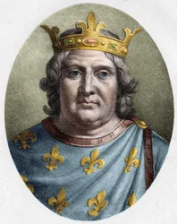 Portret Ludwika VI Grubego (1081 - 1137), króla Francji