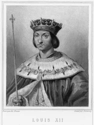 Portret Ludwika XII (1462 - 1515), króla Francji - w „Histoire des Français” Lavallée, rycina, sd.