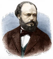Portret Marcela Depreza (1843-1918), francuskiego inżyniera i fizyka.
