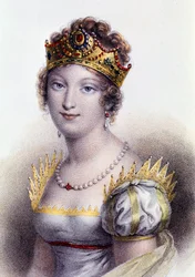 Portret Marii Louise, księżnej Parmy, cesarzowej małżonki Francuzów (rycina