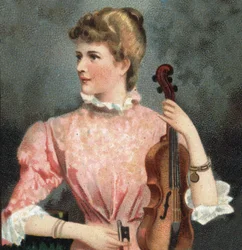 Portret Marii Żołnierki (1863-1955), skrzypaczki.