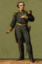 Portret Maksymiliana Sébastiena Foya. Francuski generał i polityk (1775 do 1825)