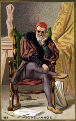 Portret Michała Anioła Buonarrotiego z Michała Anioła (Michelangelo lub Michel Ange