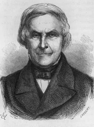 Portret Micheleta, francuskiego historyka i pisarza (1798 - 1874)