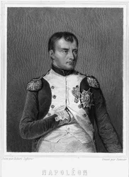 Portret Napoleona I (1769 - 1821), cesarza Francuzów - w „Histoire des Français” Lavallée, rycina, sd.