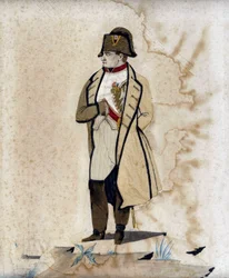 Portret Napoleona I (ręka na brzuchu) - Grawerowanie tkaniną