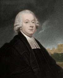 Portret Nevil Maskelyne (1732-1811), brytyjski królewski astronom - Nevil Maskelyne 1732-1811 - grawerowanie - XIX wiek