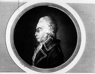 Portret Nicolasa Lucknera (1722-1794) Marechal Francji. Grawer w „”Kompletny zbiór obrazów historycznych rewolucji francuskiej, w trzech tomach.””” 1804.