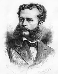 Portret Nicolasa de Pierola, prezydenta Republiki Peru w latach 1895-1899.