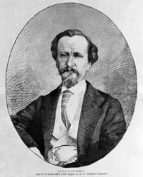 Portret Paolo Giacomettiego (1816-1882) włoskiego pisarza.