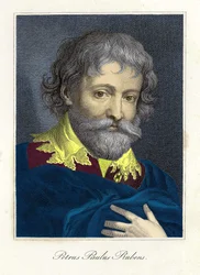 Portret Pierre Paul (Pierre-Paul) Rubensa (lub Peter Paul lub Petrus Paulus) (1577-1640), flamandzkiego malarza i rysownika