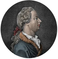 Portret Pietro Verri (1728-1797), włoskiego ekonomisty - Portret pisarza, filozofa i ekonomisty Pietro Verri (1728-1797) Grawerowanie