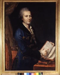 Portret Pietro Verri (1728 - 1797). Anonimowe malowanie. XVIII lub XIX wiek. Muzeum Mediolanu
