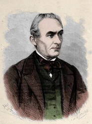Portret Prospera Merimee francuskiego pisarza (1803-1870).) /leemage