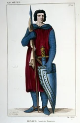 Portret Renauda, hrabiego Grzmotu (ok. 990 - 1038).