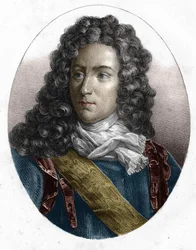 Portret Rene Duguay Trouina (Duguay-Trouin) (Rene Trouin du Gue dit) (1673-1736), francuskiego marynarza.