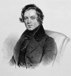 Portret Roberta Schumanna (1810-1856), niemieckiego kompozytora.