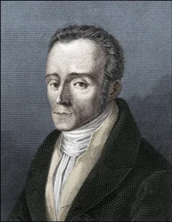Portret Silvio Pellico, włoskiego pisarza (1789-1854)