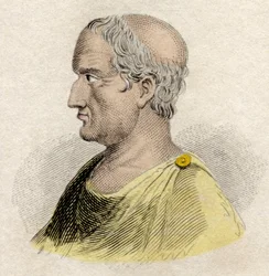 Portret Solona, prawodawcy i poety Ateńczyków (ok. 640-ok. 588 pne)”. Rycina XIX wieku.