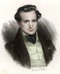 Portret Victora Hugo, młody mężczyzna