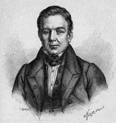 Portret Villemaina, francuskiego profesora i polityka (1790 - 1870)