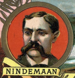 Portret Williama FC Nindemann Amerykański odkrywca bieguna północnego.