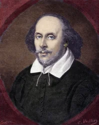 Portret Williama Szekspira (1564-1616), angielskiego dramaturga.
