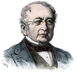 Portret kanclerza księcia Aleksandra Michajłowicza Gorczakowa (Aleksander Gorczakow) (1798-1883) - Grawerowanie z 1868 r.