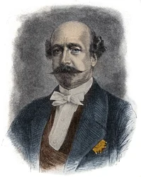 Portret francuskiego finansisty i polityka Charlesa de Morny, zwanego hrabią de Morny (lub księciem) (1811-1865), przyrodniego brata Napoleona III
