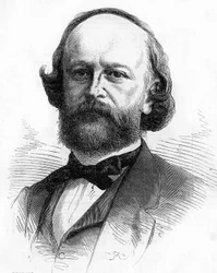 Portret francuskiego pisarza i listonosza Edouarda Fourniera (1819-1880).