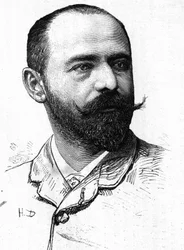 Portret autora dramatu Alfreda Hennequina (1842-1887).