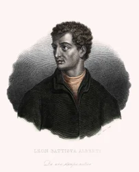 Portret filozofa, włoskiego architekta humanisty Leona Battisty Albertiego (1406-1472).