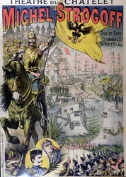 Plakat filmu „Michel Strogoff” w teatrze du Châtelet, b.d. 19.