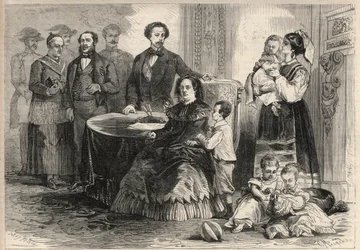 Hiszpańska królowa Izabela II (Isabella de Bourbon) (1830-1904) i Franciszek z Asyżu de Bourbon lub Franciszek I z Hiszpanii (1822-1902) schronili się ze swoimi dziećmi na zamku w Pau we Francji po rewolucji wrześniowej (Gloriosa) . Wśród ich dzieci