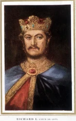 Richard I Heart of Lion - z ryciny British Museum