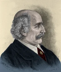 Risorgimento: portret patrioty, filozofa, myśliciela politycznego Carlo Cattaneo (1801-1869) grawerunek XIX wieku.