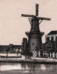 Rotterdam, Holandia: holenderski wiatrak. w „” Świat ilustruje 168 odsłon”” Niedatowany (koniec XIX wieku)