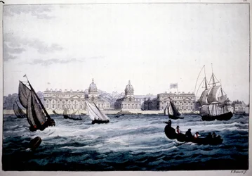 Szpital Królewski w Greenwich nad Tamizą w Anglii.