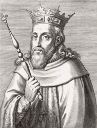 Sancho II, król Portugalii. Portret.