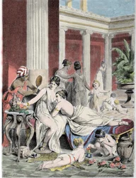 Sapho (Sappho) i jego towarzysze.