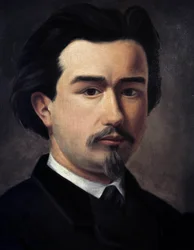 Autoportret Clémenta Adera (1841-1925), francuskiego inżyniera i wynalazcy „Ojca lotnictwa”.