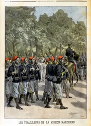 Senegalese Tirailleurs de la Mission Marchand à Paris- w „”Le petit journal”” z 23.07.1899