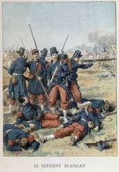 Sierżant Blandan zmarł podczas podboju Algierii w 1842 roku - w „Histoire de France””