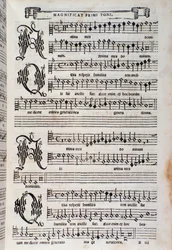 Strona nutowa Magnificat autorstwa Giovanniego Animuccia