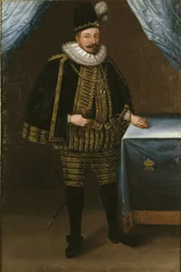 Zygmunt III Waza Król Polski - Portret Zygmunta III Wazy Król Polski (1566-1632), Anonim olej na płótnie