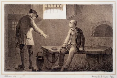 Silvio Pellico (1789 - 1854) przeniesiony do twierdzy Spielberg (Spilberk) - w „”Storia d